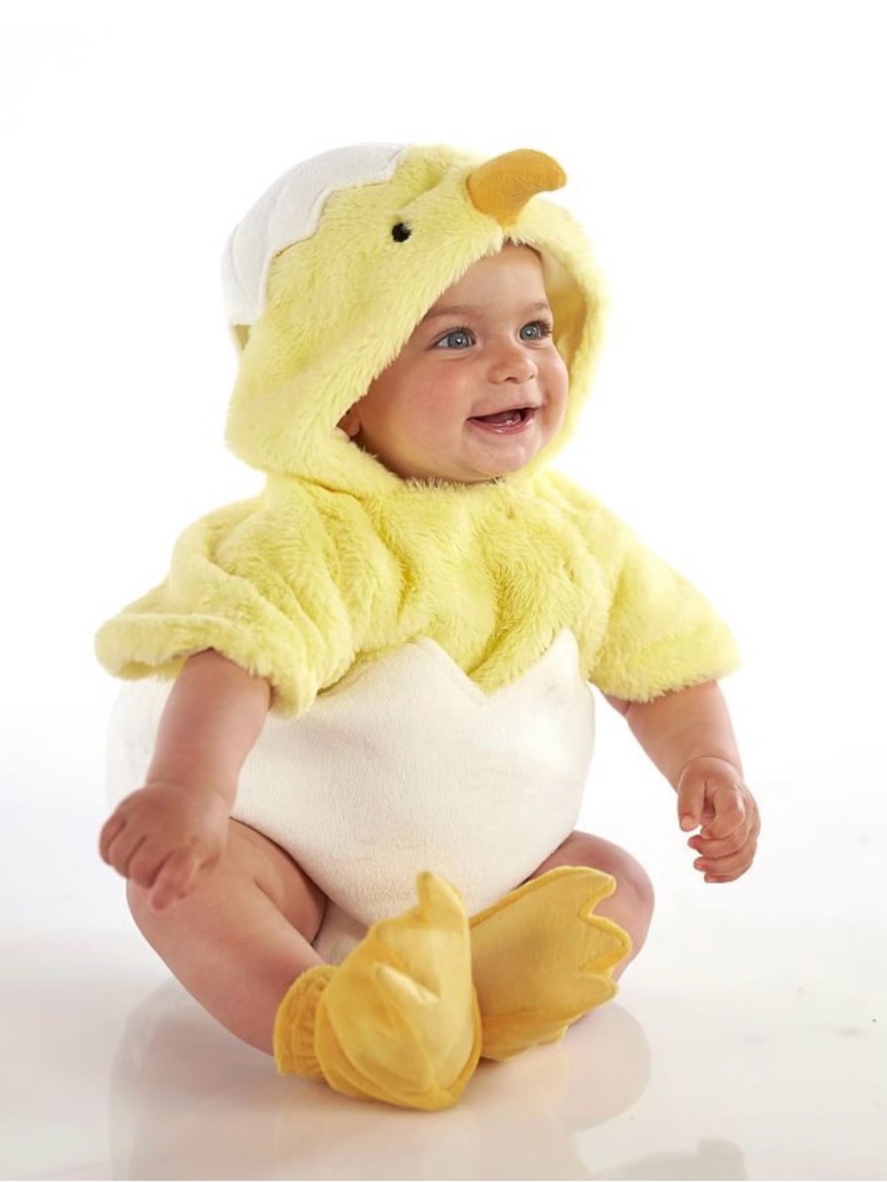 Pottery Barn Kids Baby Egg Chick hatchling Halloween costume size 6-12 months